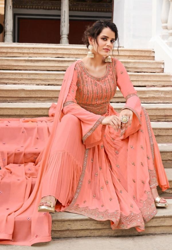 Sara Maahi Heavy Georgette Designer Embroidery Suit Collection